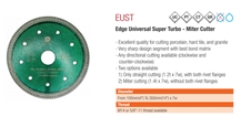  EUST Edge Universal Super Turbo Saw Blade for Ceramic